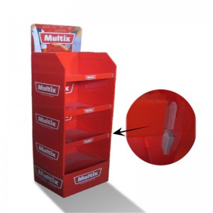 luksusowy niestandardowy stojak z tektury falistej z nadrukiem