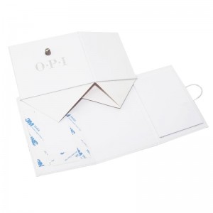 Niestandardowe drukowanie Srebrna folia Logo Błyszczące laminowanie Składane pudełko papierowe