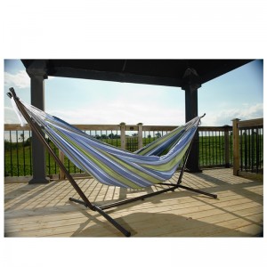 Podwójny brazylijski piękny hamak - łóżko dla dwóch osób na podwórku, werandzie, do użytku na zewnątrz i wewnątrz - miękka tkana tkanina bawełniana zapewniająca najwyższy komfort - ręcznie robiona