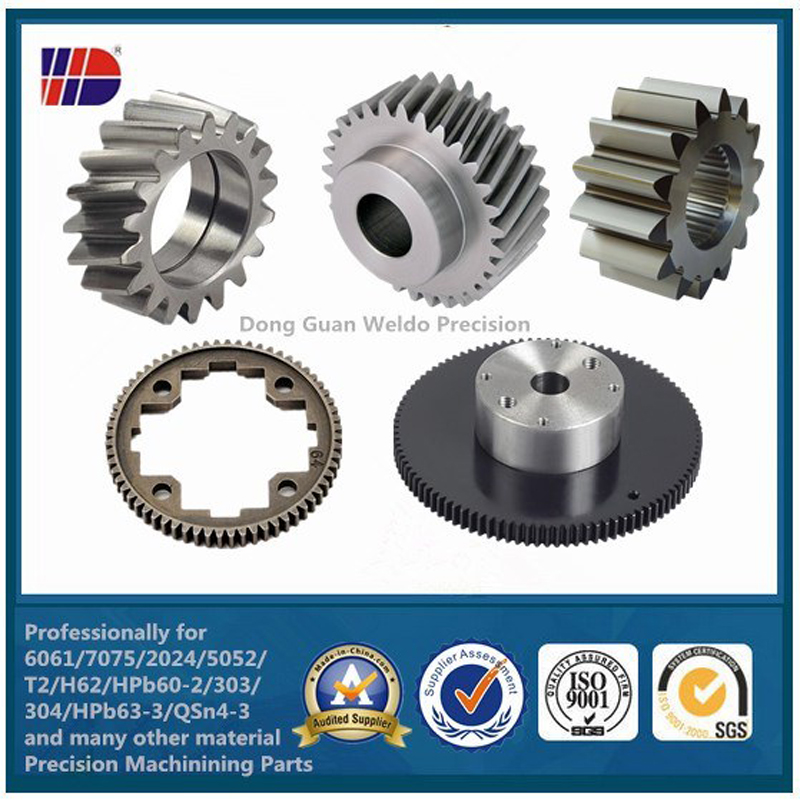 Precyzyjna stal nierdzewna / stal metalowa Toczenie CNC Części przekładni W / C