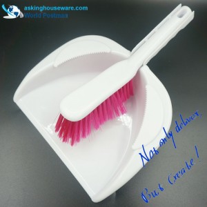 Akbrand Dustpan Brush Szczotka do szorowania Szczotka do mycia naczyń Szczotka do szorowania 4w1 Zestaw narzędzi do czyszczenia