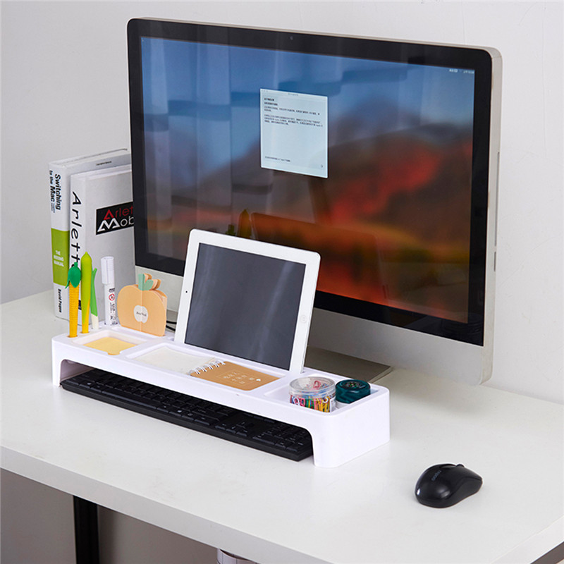 Desktop Organizer Biurowy stojak do przechowywania Regulowana plastikowa półka ekspozycyjna