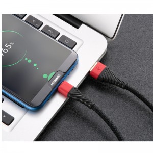 Kabel USB C 3.0, kabel USB typu C Szybkie ładowanie Kabel USB do telefonu komórkowego do Samsung Galaxy S8, S9 Plus, Note 8, LG v20, G6, G5, v30, Google Pixel 2 XL, Nexus 6-3 Pack czerwony