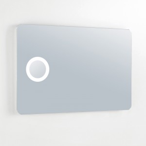 Luksusowe lustro łazienkowe z podświetleniem LED w UE i USA z lupą-ENE-AL-111