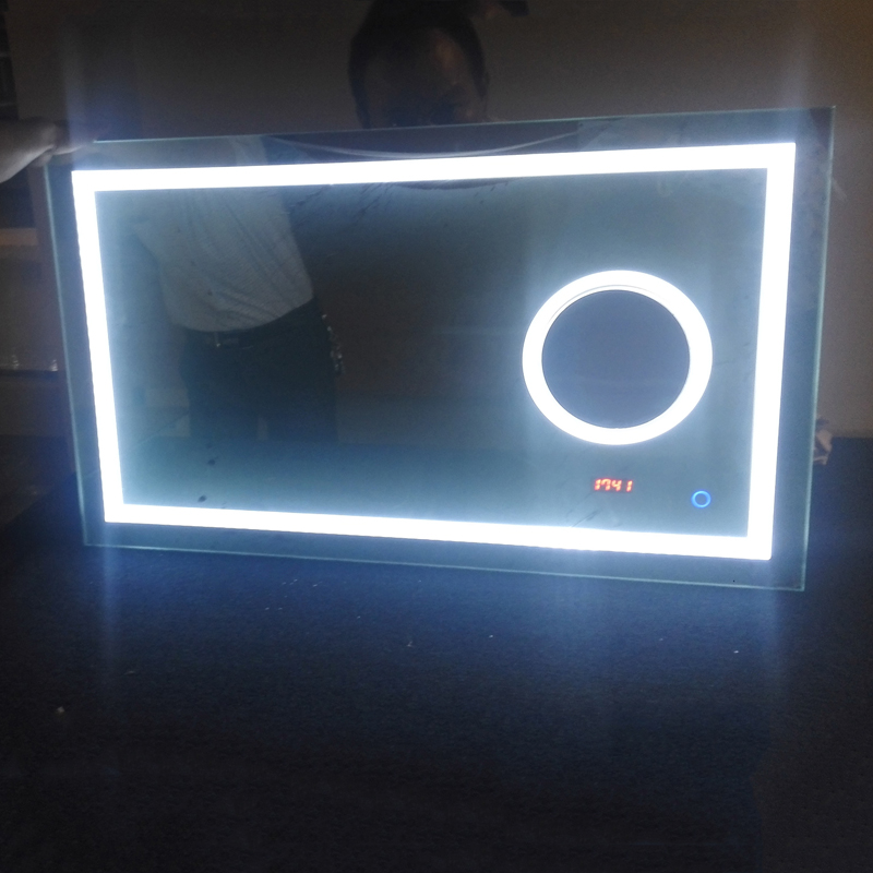 Luksusowa podświetlana lupa łazienkowa z oświetleniem LED w UE i USA-ENE-AL-110