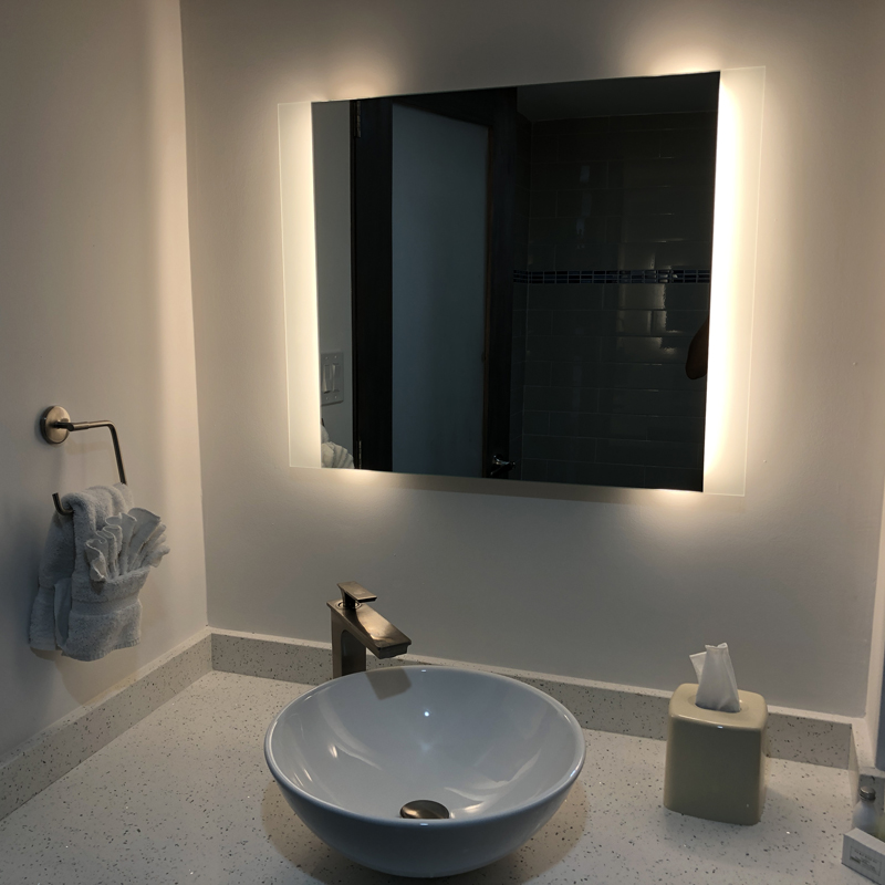 Luksusowe lustro łazienkowe z podświetleniem LED w UE i USA-ENE-AL-105