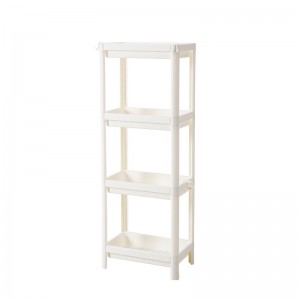 Wysokiej jakości 4-warstwowy wielofunkcyjny kuchenny plastikowy regał do przechowywania