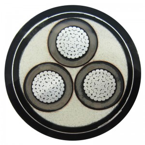 Średniego napięcia 11KV 3 rdzeniowy kabel pancerny / PVC Swa Kabel elektryczny Drut stalowy