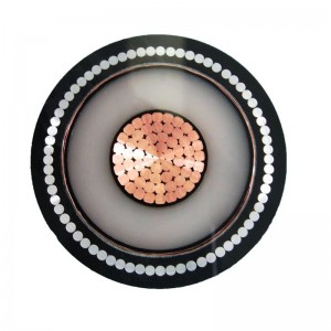 Opancerzony kabel zasilający z izolacją PVC MV 6 / 10KV 8,7 / 15KV 12 / 20KV 18 / 30KV