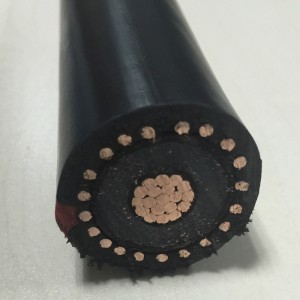 Izolowany kabel zasilający Xlpe Al / Cu z rdzeniem XLPE 22kv z koncentrycznym przewodnikiem