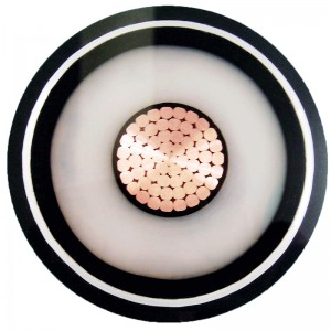 220 kv Jednordzeniowy kabel zasilający XLPE o bardzo wysokim napięciu z falistą osłoną Al