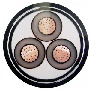 Opancerzony kabel wielożyłowy średniego napięcia z opancerzeniem STA / SWA