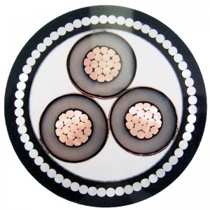 Opancerzony kabel wielożyłowy średniego napięcia z opancerzeniem STA / SWA