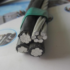 Producenci kabli ABC, skrętka aluminiowa 4-żyłowa skręcona abc