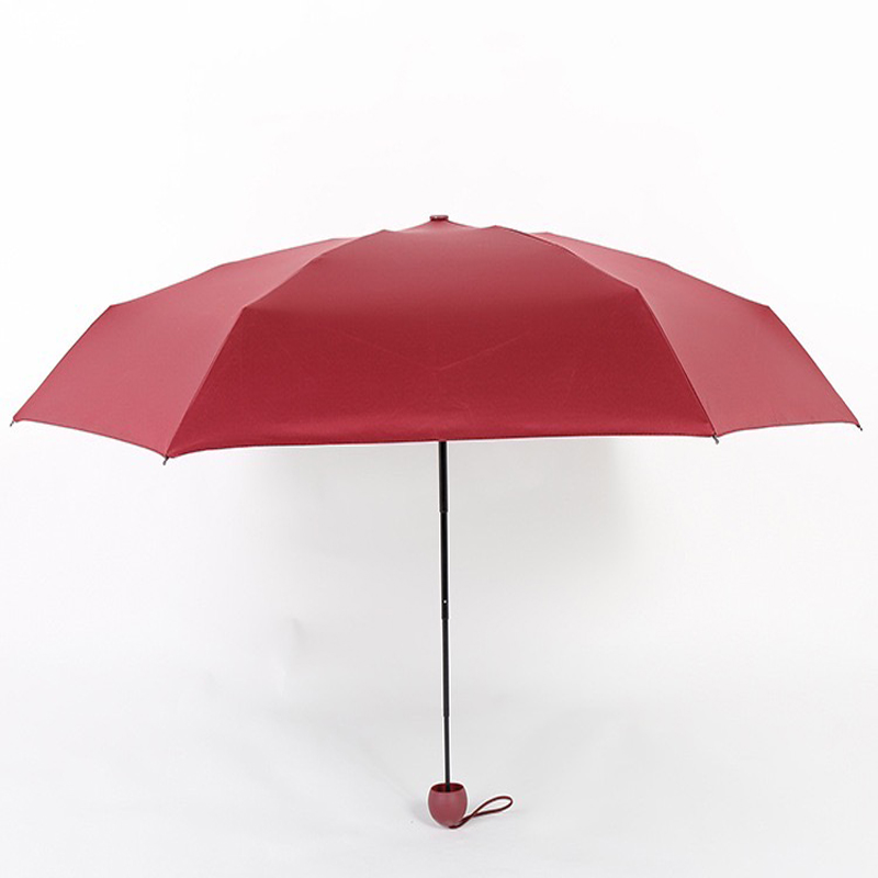 dobry, kompaktowy, składany, 5-krotny parasol mini-kapsułka z plastikowym etui