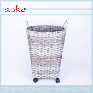 Ręcznie tkany schowek z rattanu z naturalnego PE