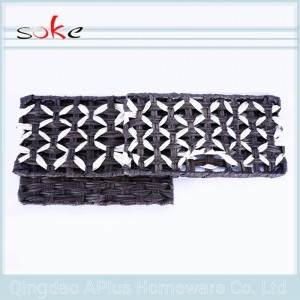 Modny design Ręcznie tkany kosz do przechowywania z rattanu z naturalnego PE