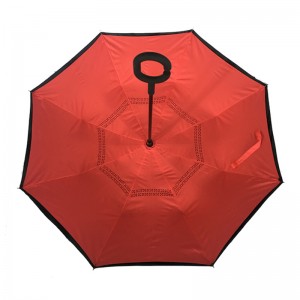 Hot Selling New Products Zdjęcie Niestandardowy odwrócony parasol z nadrukami z logo