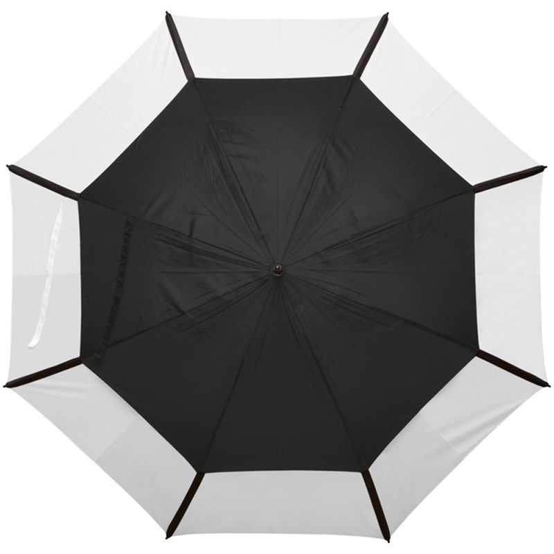 Duży, 62-calowy wiatroodporny parasol golfowy z dziurami