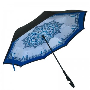 Rynek hurtowy drop shipping odwrócony samochód podróży odwrócony parasol z odwróconym zamknięciem