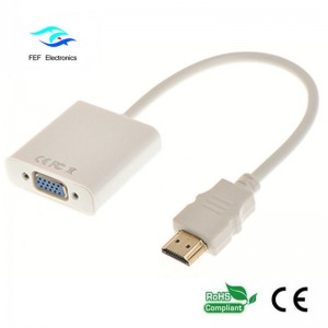 konwerter męski hdmi na żeński vga Kod: FEF-HIC-001