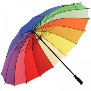 Kolorowe, dostosowane logo Rainbow Wodoodporny parasol golfowy do promocji
