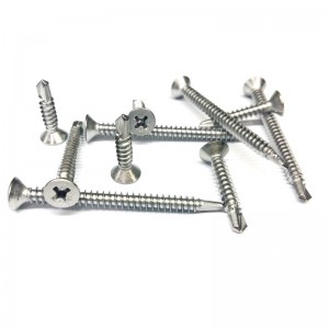 Wkręty samowiercące z łbem stożkowym