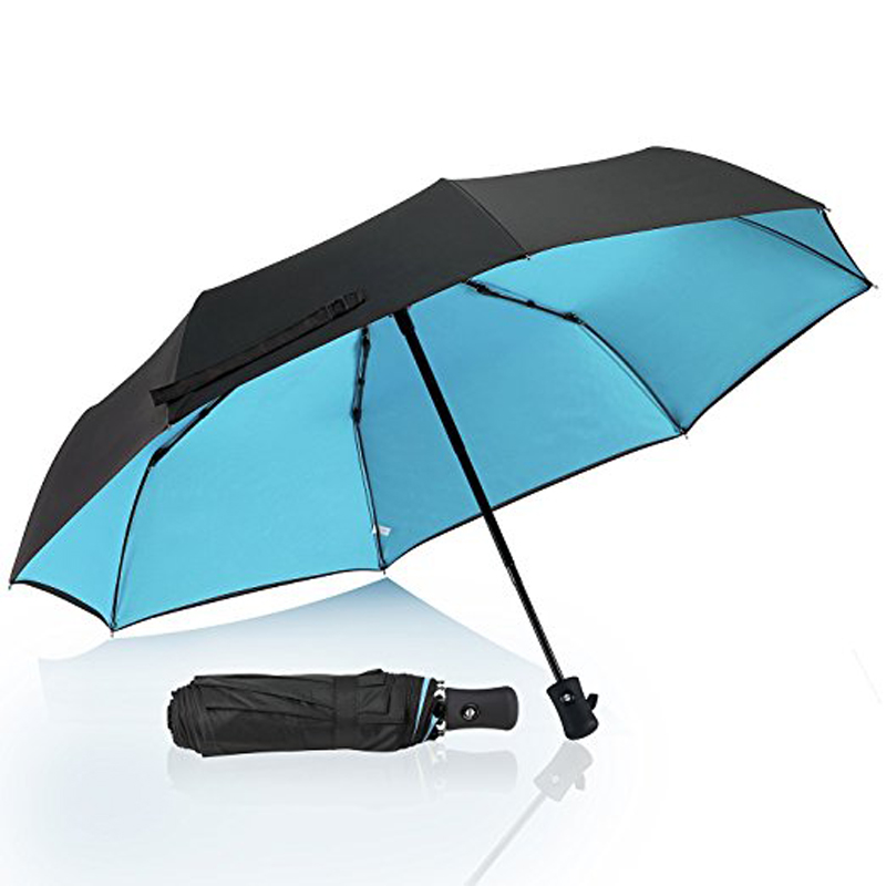 Czarny parasol anty-UV Parasol automatyczny składany 3