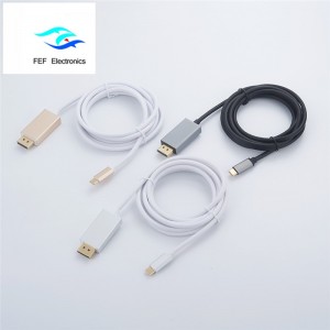 Konwerter USB TYP-C na Mini Displayport męski ABS Shell Code: FEF-USBIC-014