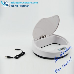 Automatyczny indukcyjny pojemnik na kurz AKbrand z ładowarką elektryczną, szary, 15 litrów