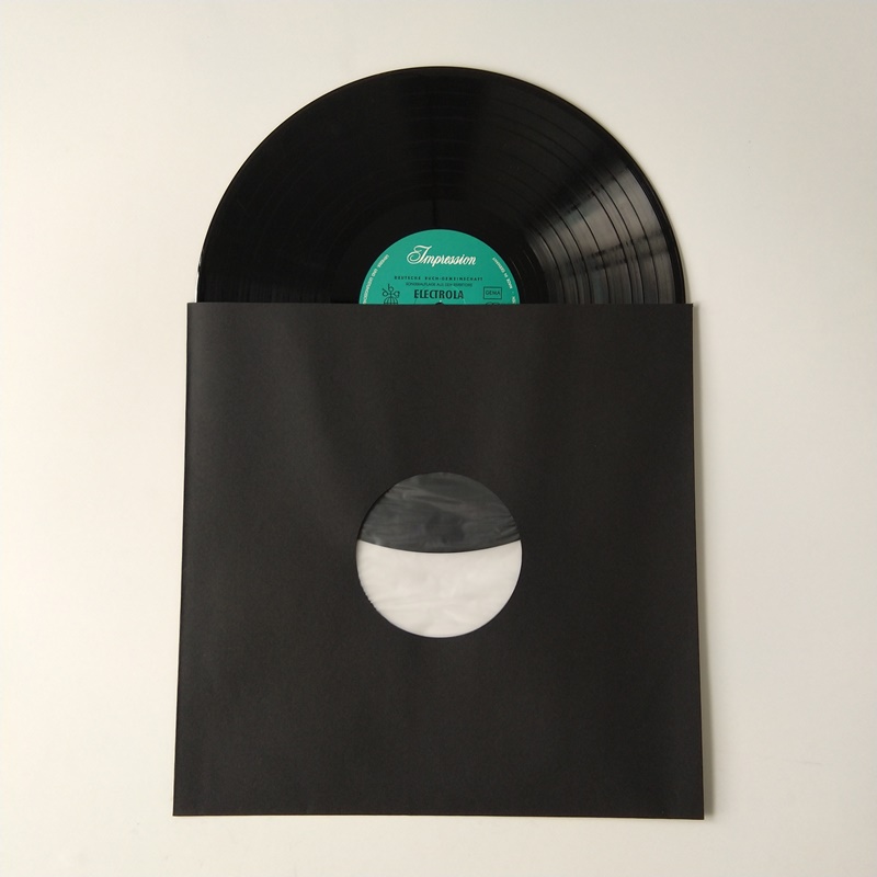 12-calowy czarny rękaw wewnętrzny Polyliner LP Record