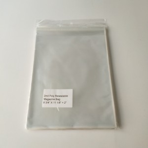 Krystalicznie czysta 2-mililowa torebka wielokrotnego użytku z wielozadaniowym poli