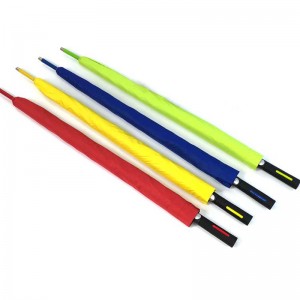 27-calowa reklamowa kolorowa ramka z włókna szklanego Parasol golfowy Jednowarstwowy Parasol automatyczny