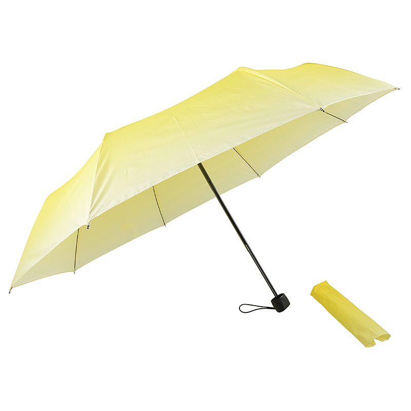 Przenośne prezenty składane dzieci żółty fioletowy deszcz podróży 3 składany parasol