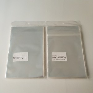 Krystalicznie czysta, 2-mililitowa, wielokrotnie zamykana, wielozadaniowa torebka Golden Comic Book