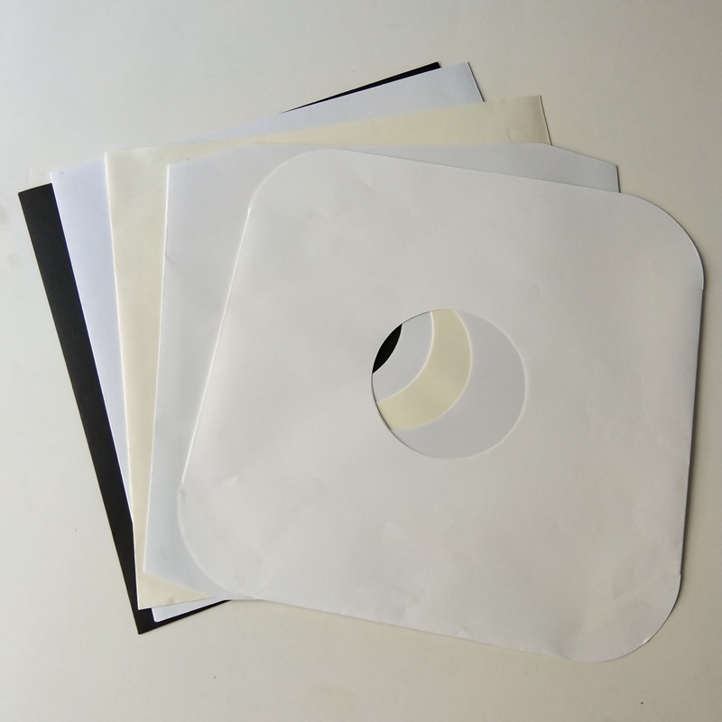 12 wewnętrznych rękawów winylowych LP z białego papieru na płytę winylową 33 RPM