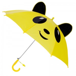 Parasol hurtowy czarny żółty parasol panda auto otwarty dziecięcy parasol