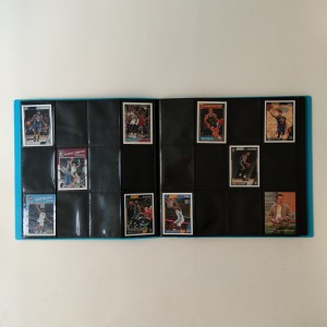 Niebieski portfel 12 kieszonkowych kolekcji kolekcjonerskich na kartę baseballową