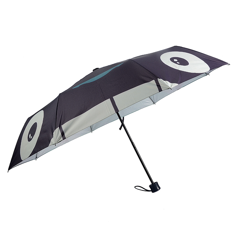 Parasol do torby na zakupy z nadrukiem cyfrowym i spersonalizowanym 3-krotnie ręcznym parasolem otwartym
