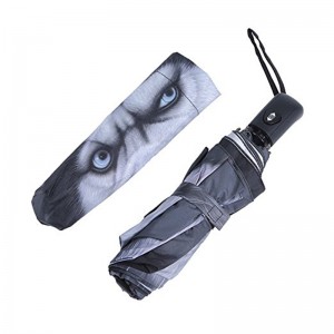 Cyfrowe drukowanie zdjęć zwierząt Parasol automatyczny otwierany i zamykany automatycznie