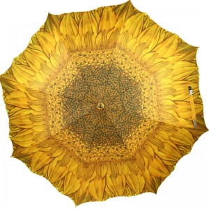 Wysokiej jakości sprzedaż hurtowa sklep reklamowy prosty parasol w kształcie kwiatu na zewnątrz