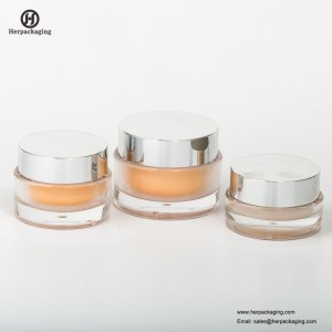 HXL213A Luksusowy okrągły pusty akrylowy słoik kosmetyczny