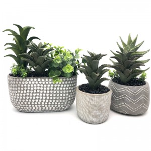 Sztuczny realistyczny soczysty aloes Vera roślina tropikalny biuro ogród wystrój domu