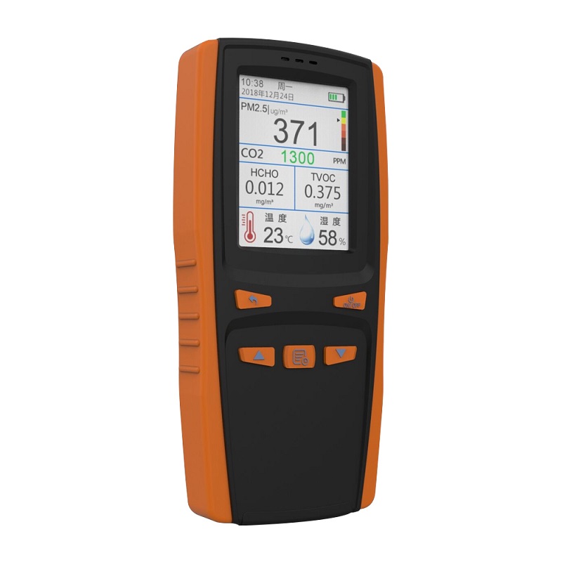 Tester jakości powietrza Detektor CO2 Miernik pyłu Miernik jakości powietrza cyfrowy Analizator powietrza PM2,5 PM1,0 TVOC