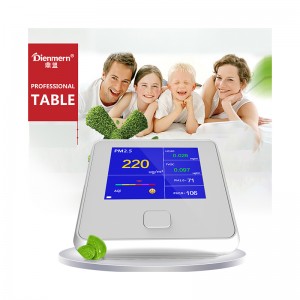 Monitor jakości powietrza Wewnętrzny Zewnętrzny cyfrowy analizator gazu PM2.5 TVOC HCHO AQI PM10 Analizator powietrza z akumulatorem