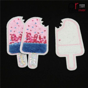 naszywka do lodów z cekinami
