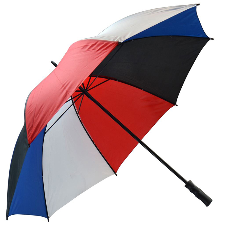 Niestandardowy druk 30-calowy ręczny parasol golfowy otwarty wiatroodporny