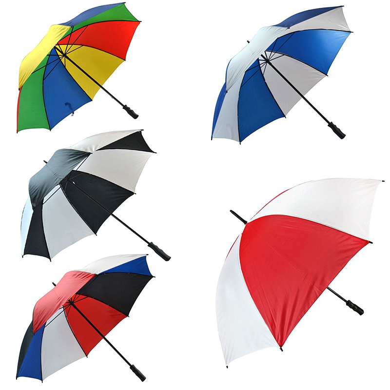 Niestandardowy druk 30-calowy ręczny parasol golfowy otwarty wiatroodporny