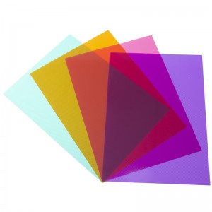 Kolorowy, twilowany arkusz PP na artykuły papiernicze i opakowania