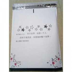 przyjazne dla środowiska niestandardowe logo projekt samoprzylepny samoprzylepny różowy małe foliowe koperty bąbelkowe wyściełane